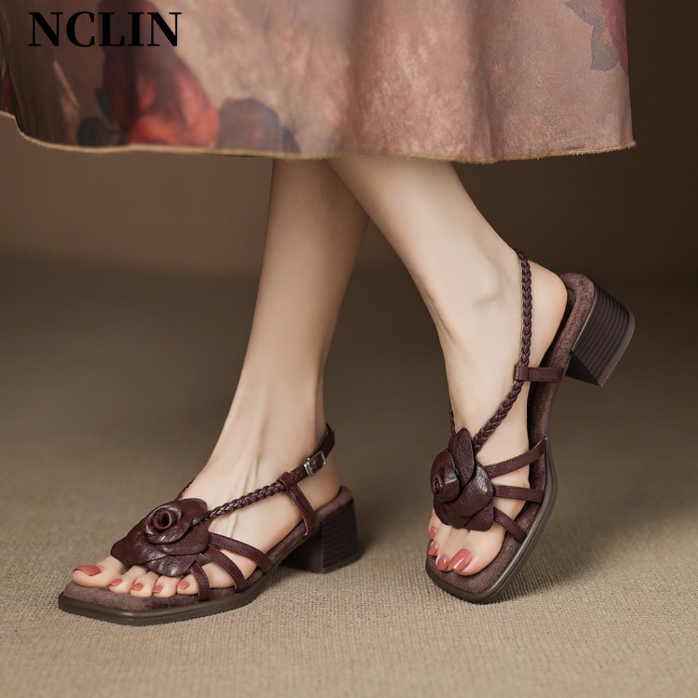 Ethnic Fashion For Women - 2026 New Handmade Flower Woven Strap