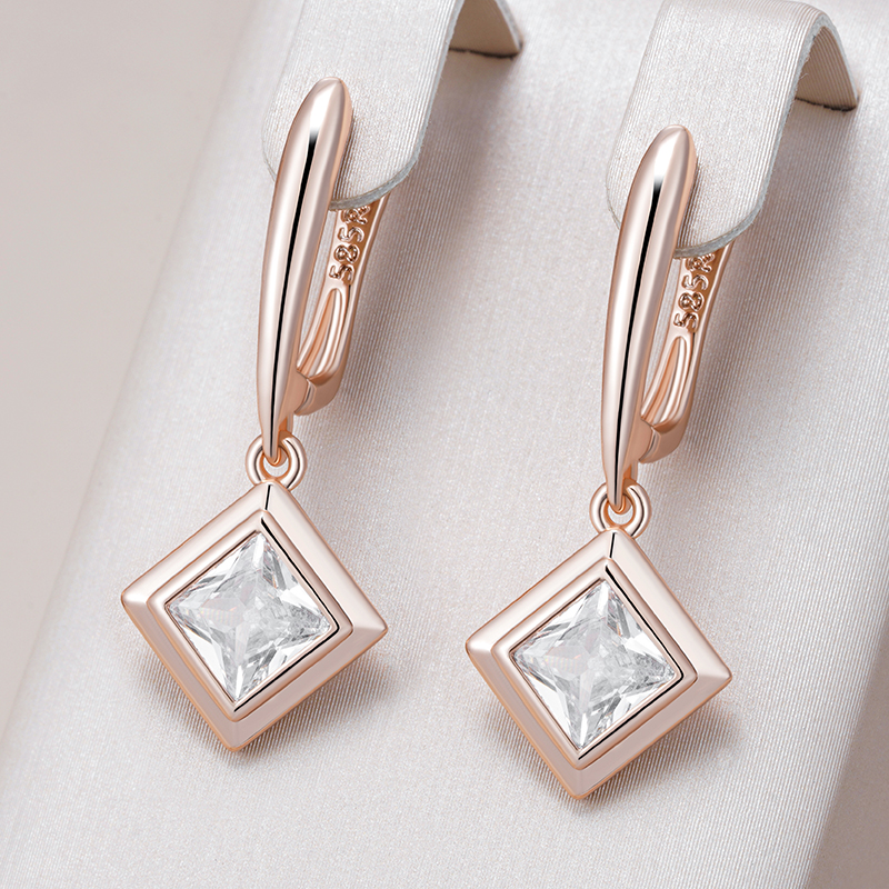 Ethnic Fashion Wear For Women - Kinel Hot Shiny Square Natural Zircon