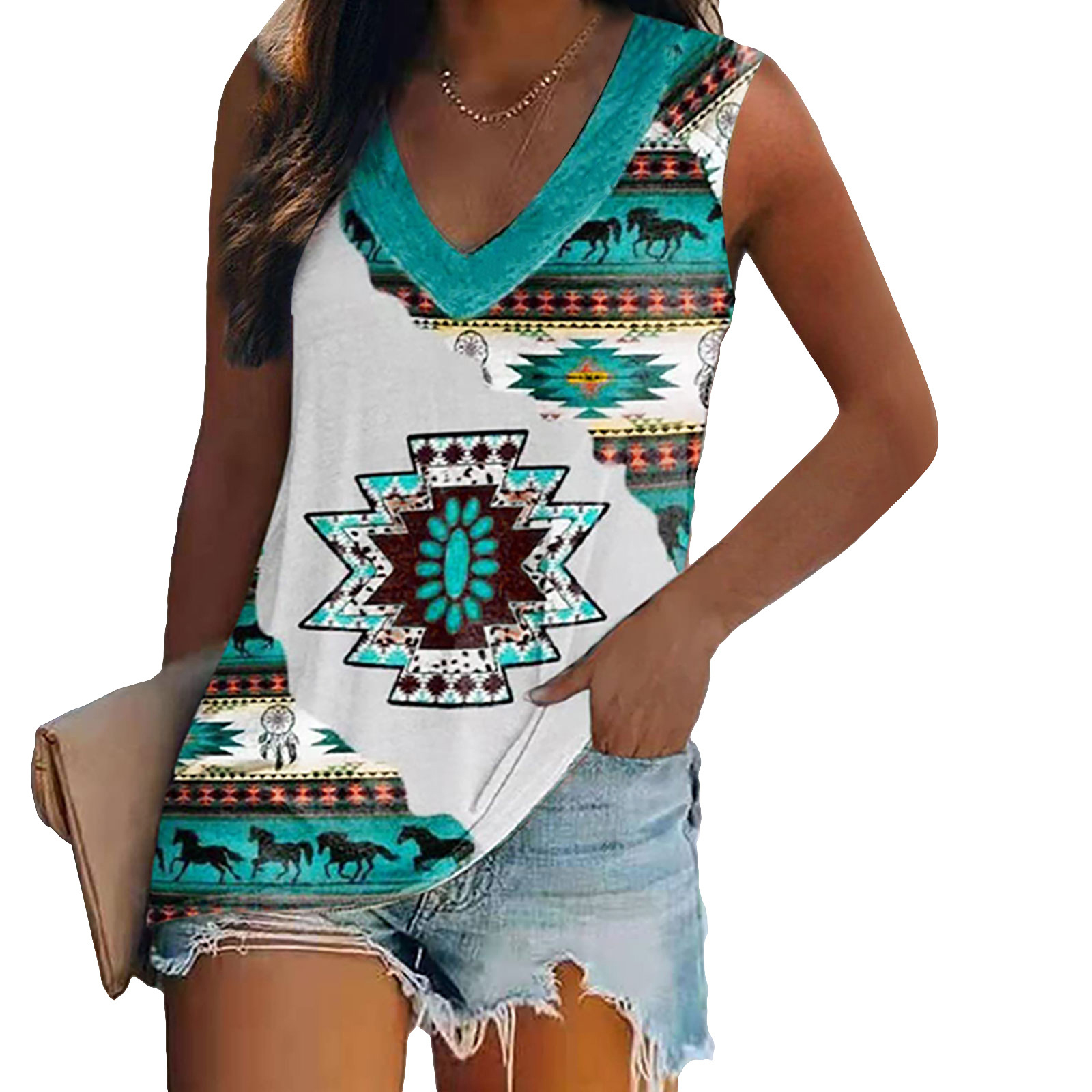 Ethnic Style Colorful Butterfl - Y2K Ethnic Fashion ulasan dan harga