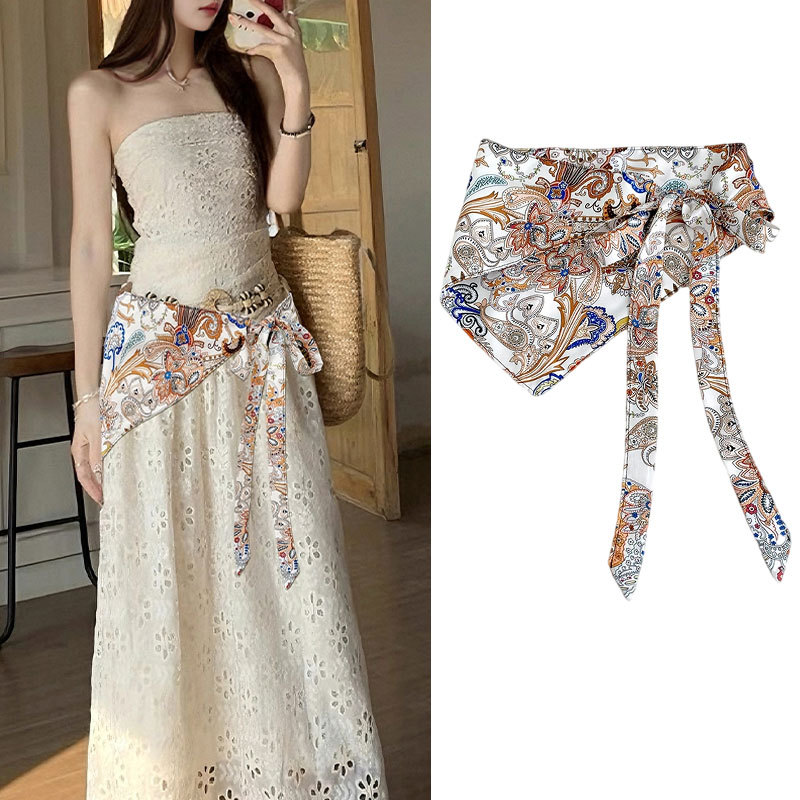 Cashew flower triangular scarf - Ethnic Fashion Wear For Women ulasan dan harga