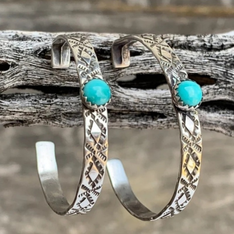 Ethnic Silver Color Blue Stone - Ethnic Fashion Wear For Women ulasan dan harga