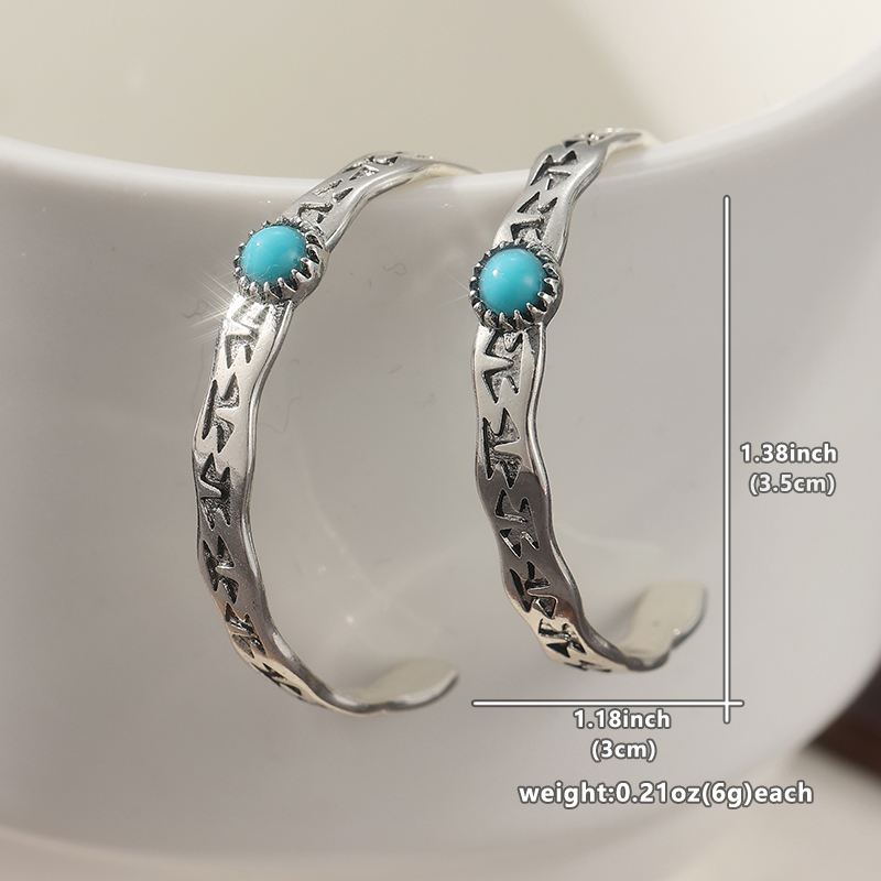 Ethnic Silver Color Blue Stone - Ethnic Fashion Wear For Women ulasan dan harga