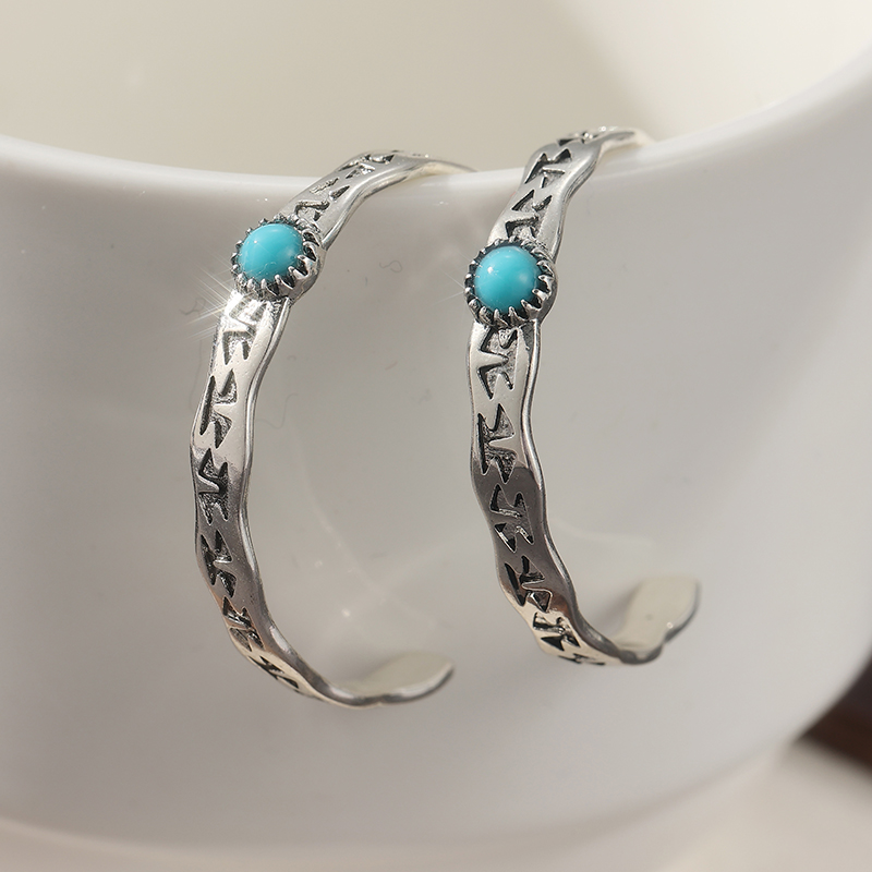 Ethnic Silver Color Blue Stone - Ethnic Fashion Wear For Women ulasan dan harga