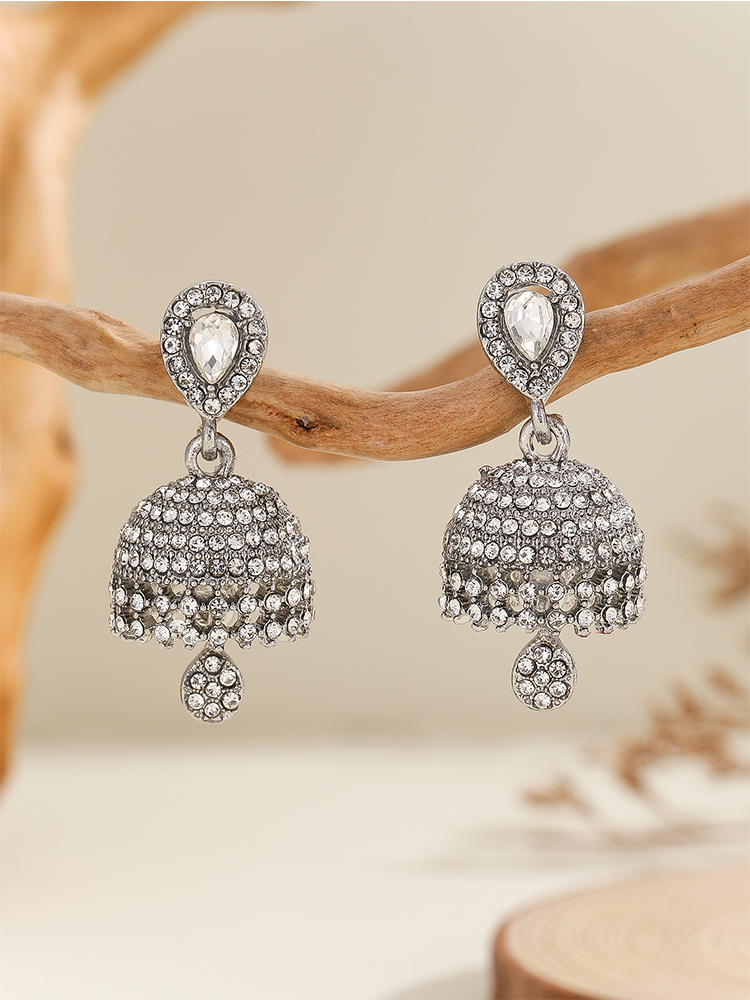 1 Pair of Fashionable Jhumka E - Ethnic Fashion Wear For Women ulasan dan harga