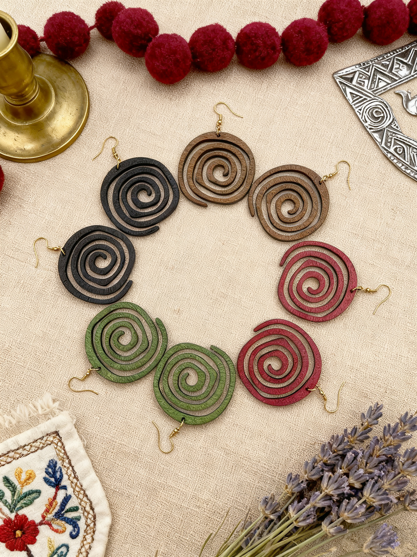 4 Pairs/Set of Vintage-Style W - Ethnic Fashion Wear For Women ulasan dan harga