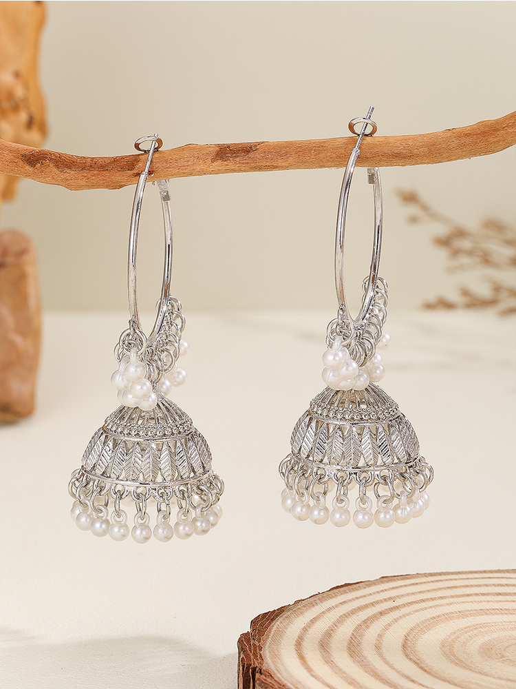 1 Pair of Fashionable Hoop Ear - Ethnic Fashion Wear For Women ulasan dan harga