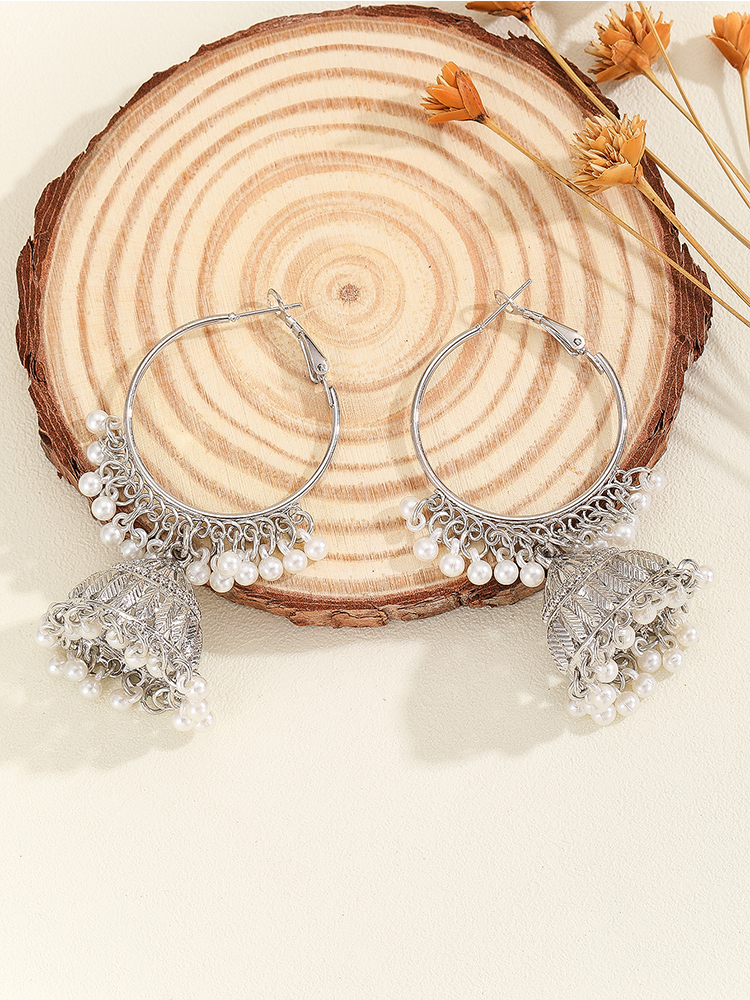 1 Pair of Fashionable Hoop Ear - Ethnic Fashion Wear For Women ulasan dan harga