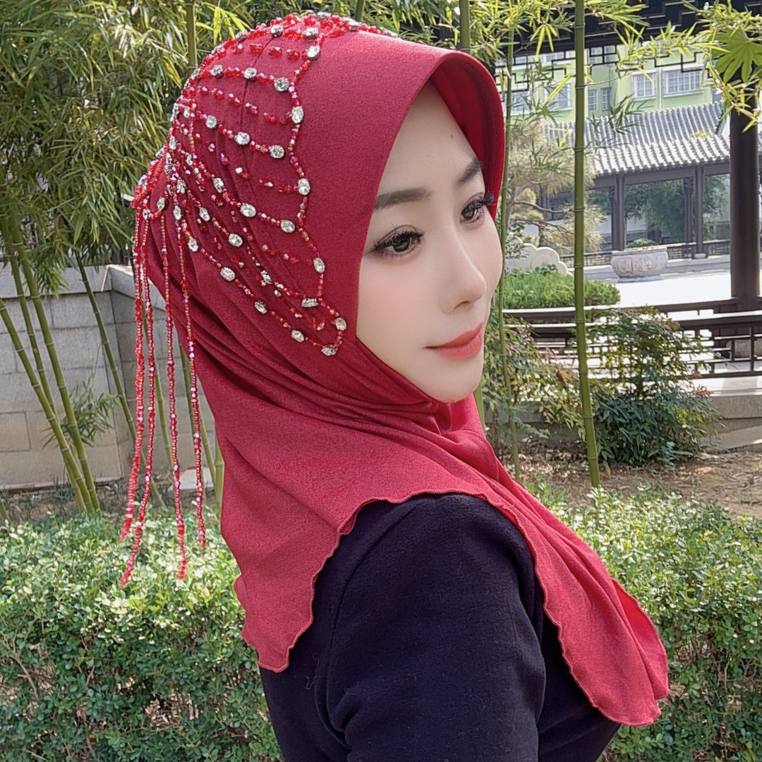 Africa Ethnic Hats Hijab Black - Ethnic Fashion For Women ulasan dan harga