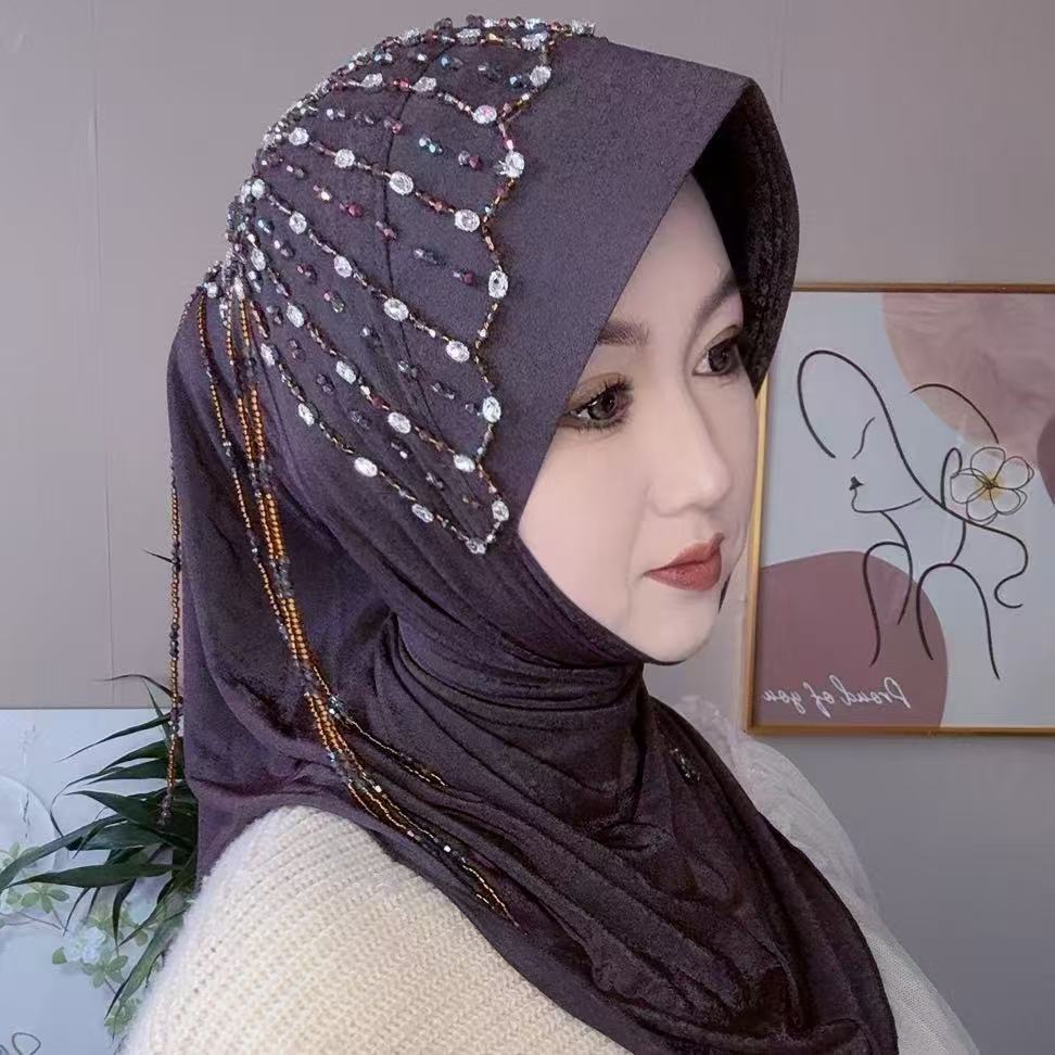 Africa Ethnic Hats Hijab Black - Ethnic Fashion For Women ulasan dan harga