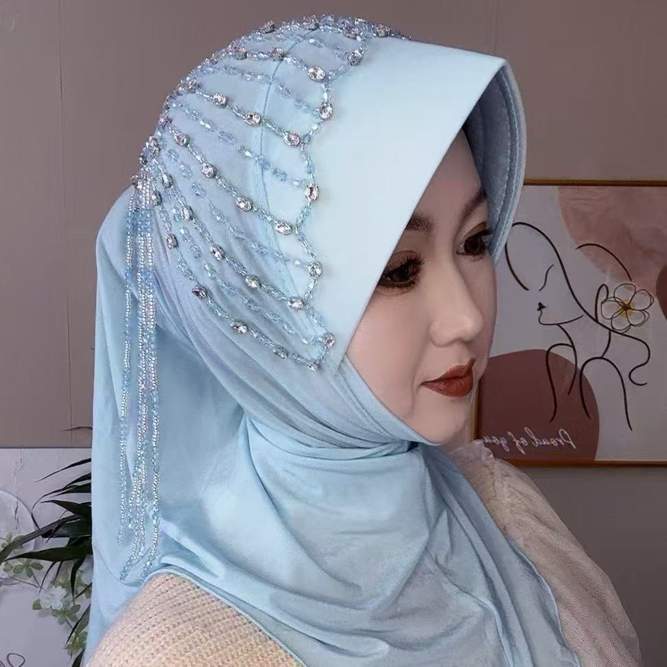 Africa Ethnic Hats Hijab Black - Ethnic Fashion For Women ulasan dan harga