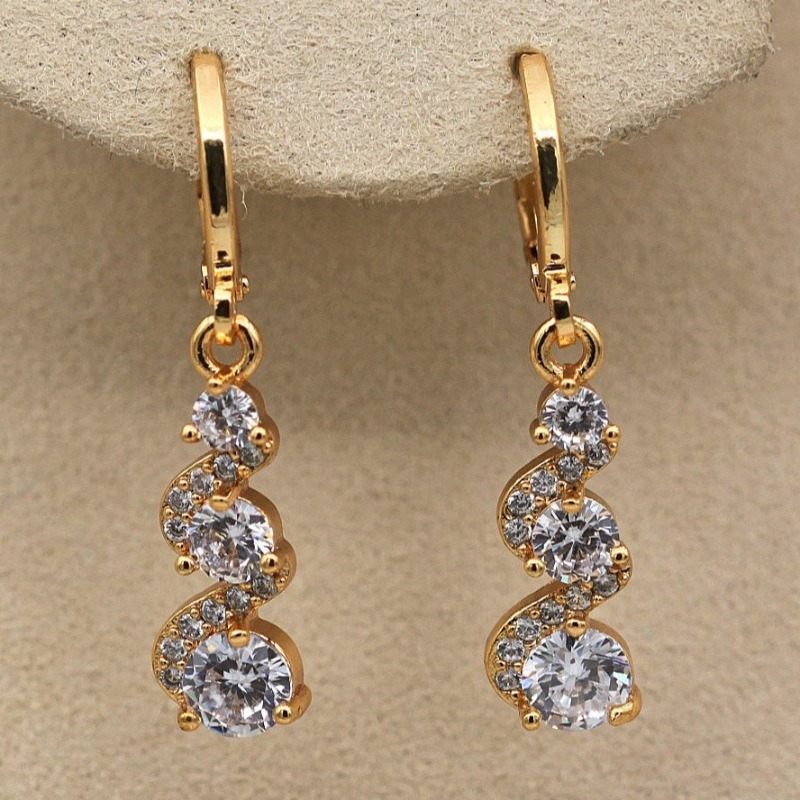 JK Gold Curved Wave Three Roun - Ethnic Luxe Fashion ulasan dan harga